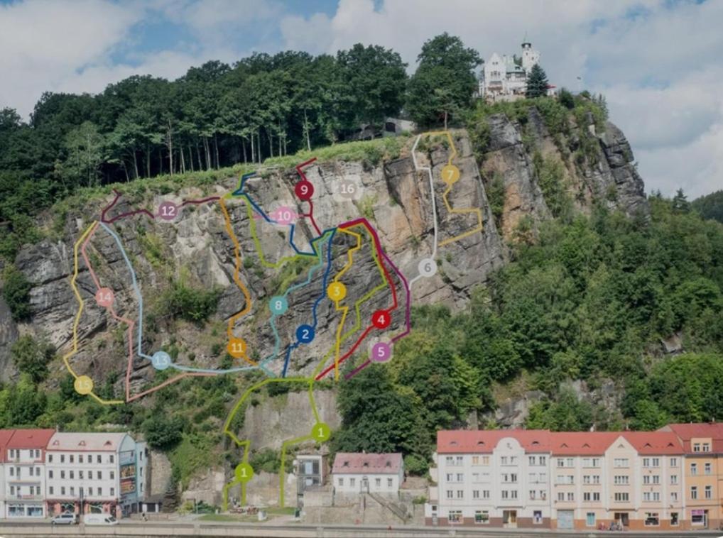 Apartman U Labe Decin Exteriör bild